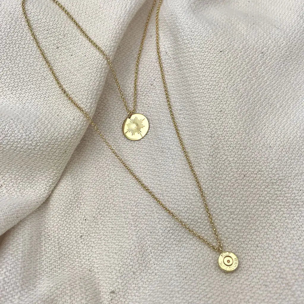 Layered North Star Bullet Necklace