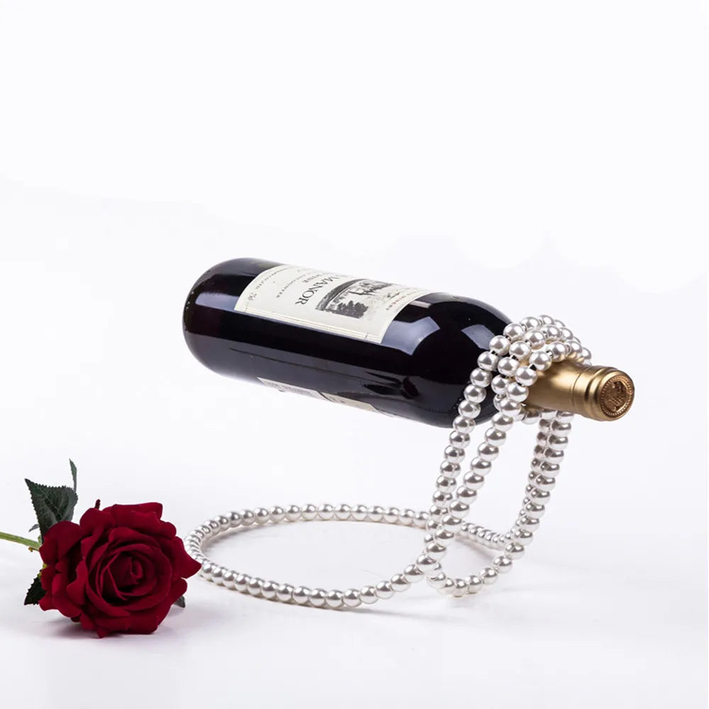 Pearl Necklace Wine Display